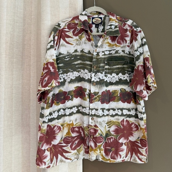 Tommy Bahama Other - Vintage Tommy Bahama Oversized Relaxed Fit Camp Floral, Beach, Size Medium